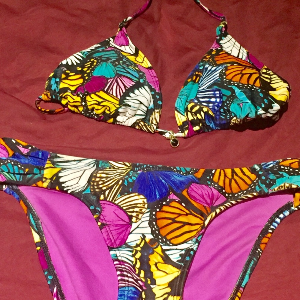 Beautiful butterfly bikini nwot